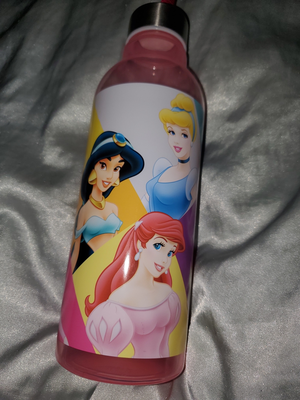 Disney Princess Pink Water Bottle - Stylish Hydration for Kids